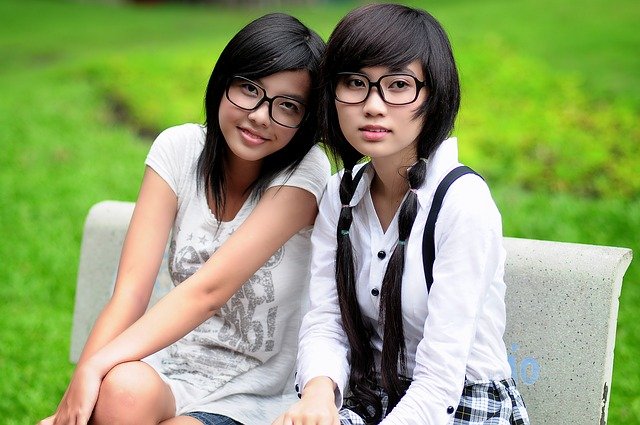 brýlaté studentky